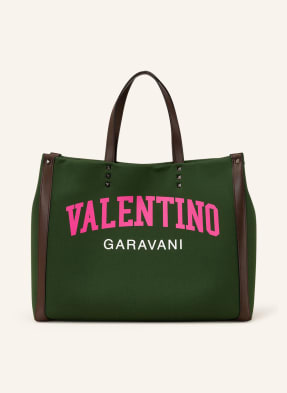 VALENTINO GARAVANI Shopper UNIVERSITY LOGO with rivets