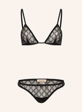 GUCCI Set: Triangle bra and briefs with gift box