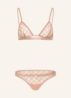 GUCCI Set: Triangle bra and briefs with gift box