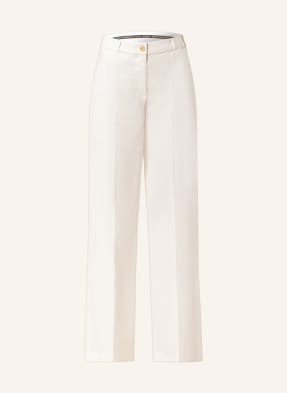 LUISA CERANO Wide leg trousers with linen