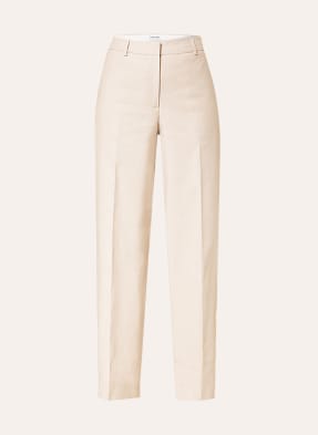 Calvin Klein Spodnie marlena z dodatkiem lnu