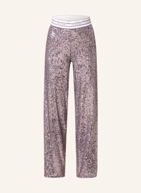 CAMBIO Wide leg trousers ALICE with sequins