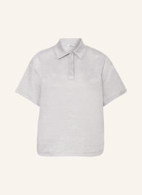 PESERICO Polo shirt with linen and decorative gems