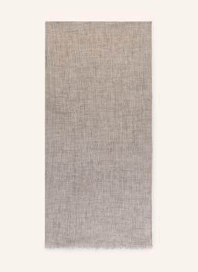 BRUNELLO CUCINELLI Linen scarf with glitter thread