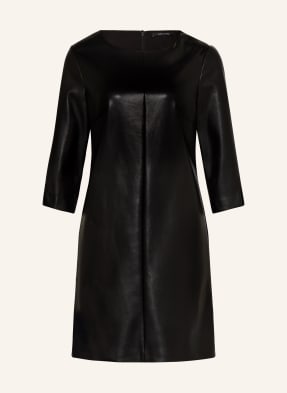 comma Leather look dress with 3/4 sleeves