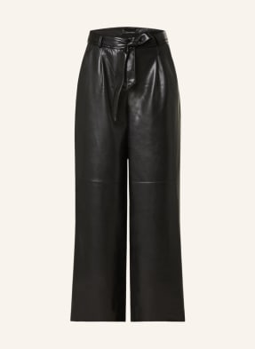 comma Wide leg trousers in leather look