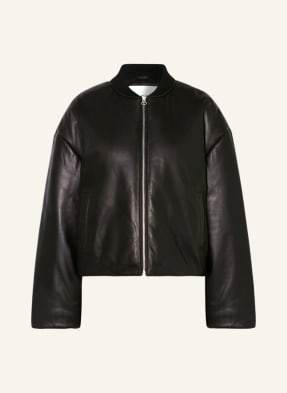 CLOSED Leather bomber jacket