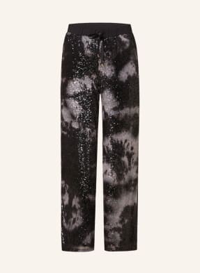 LIU JO Wide leg trousers with sequins