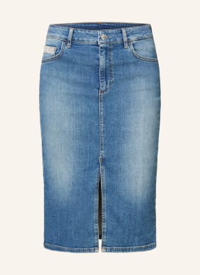 LIU JO Spódnica jeansowa z ozdobnymi kamykami