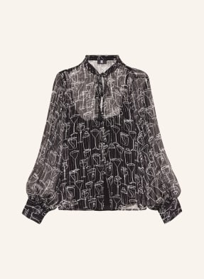 RIANI Silk blouse with glitter thread