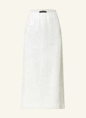 LUISA CERANO Skirt with linen and sequins