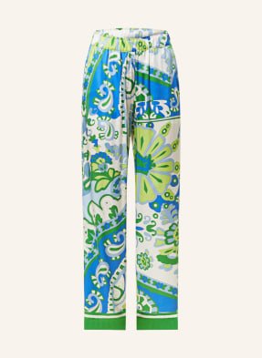 darling harbour Wide leg trousers made of silk