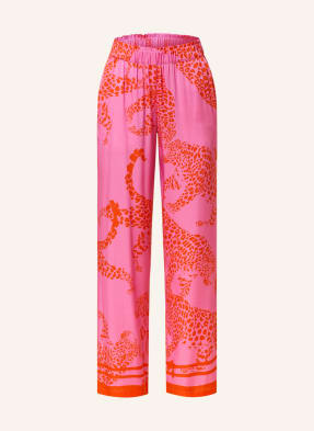 darling harbour Wide leg trousers made of silk