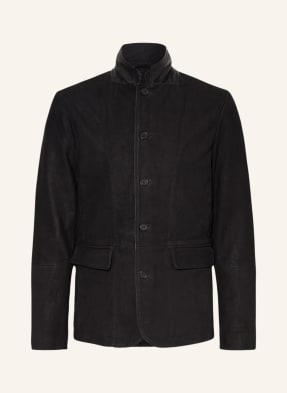 ALLSAINTS Leather jacket SURVEY regular fit