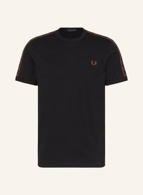 FRED PERRY T-shirt with tuxedo stripes 
