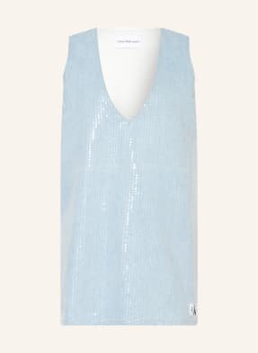 Calvin Klein Jeans Džínové šaty s flitry