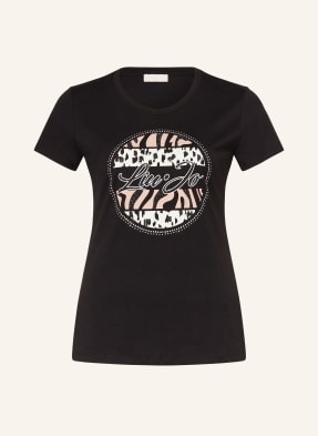 LIU JO T-shirt z obszyciem ozdobnymi kamykami