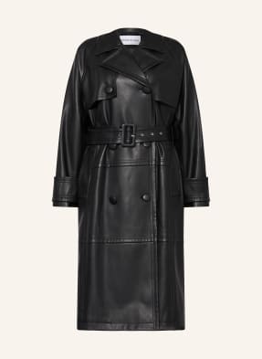 STAND STUDIO Trench coat BETTY made of leather