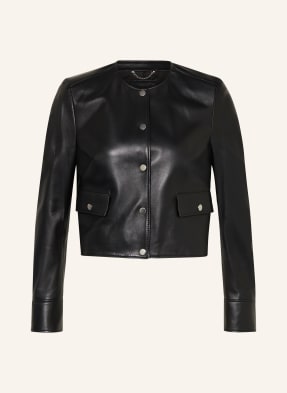 BOSS Leather jacket SAMARIE