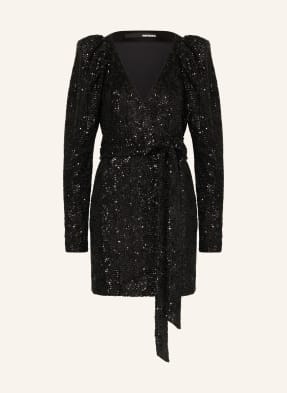 ROTATE Wrap dress with sequins