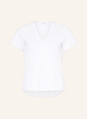 LIU JO T-shirt z mieszanki materiałów z koronką
