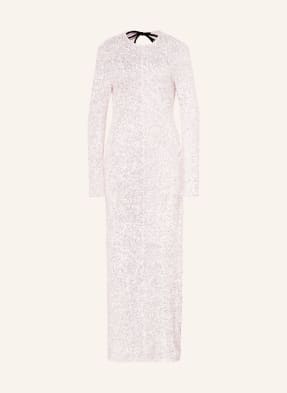 GANNI Mesh dress with sequins and cut-out