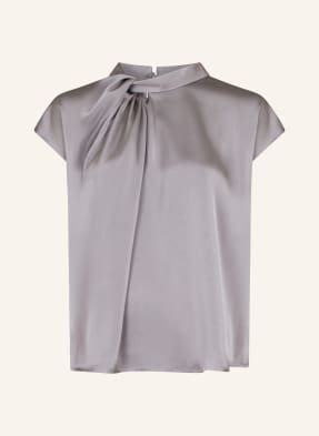Neo Noir Blusenshirt Fleur Aus Satin grau