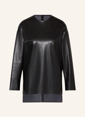 Wolford Leather look shirt with 3/4 sleeves