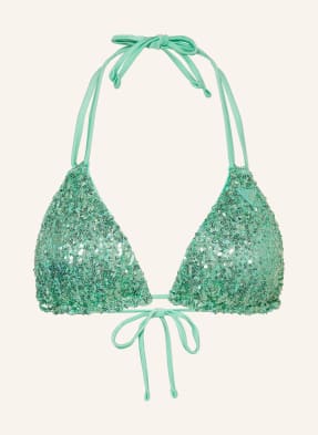 GUESS Triangle bikini top with sequins