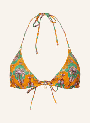 watercult Triangel-Bikini-Top PALM FESTIVAL