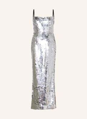 Dolce & Gabbana Kleid Mit Pailletten silber