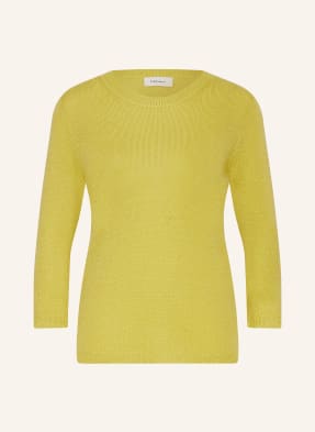 darling harbour Cashmere sweater with 3/4 sleeves and glitter thread