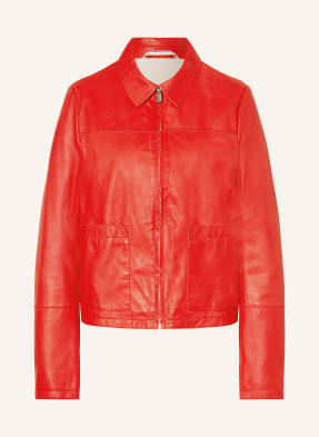 MILESTONE Leather jacket MSMALLOW