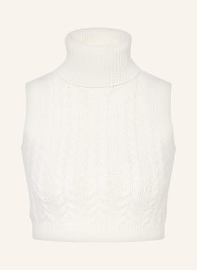 Max Mara Cropped sweater vest OSCURO with cashmere