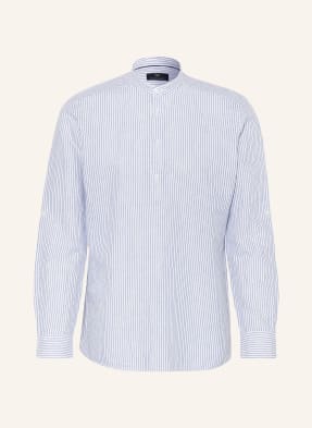 STROKESMAN'S Shirt regular fit with stand-up collar and linen
