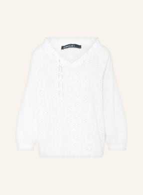 MARC CAIN Shirt blouse in broderie anglaise