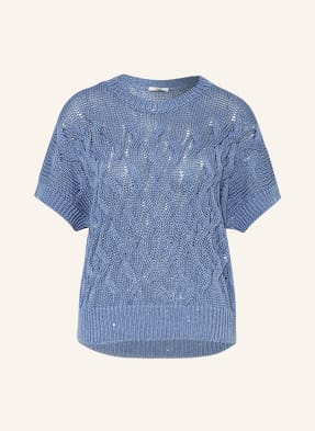 PESERICO Strickshirt mit Pailletten