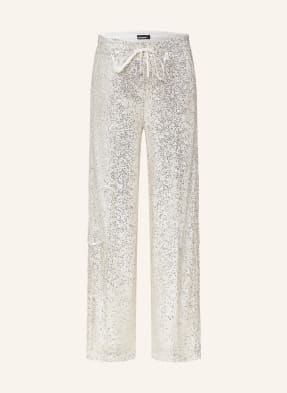 CAMBIO Wide leg trousers with sequins