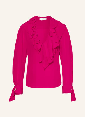 VICTORIABECKHAM Shirt blouse in silk with frills
