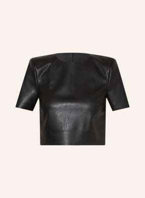 Wolford Cropped shirt in leather look