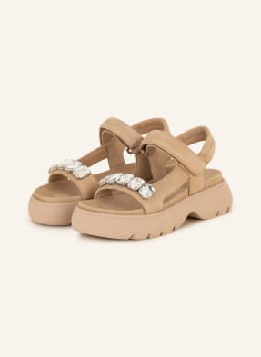 KENNEL & SCHMENGER Platform Sandals GO with decorative gems
