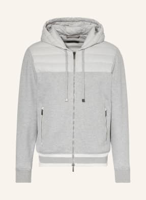 PESERICO Bomber jacket in mixed materials