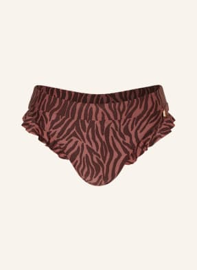 BEACHLIFE Dół od bikini z wysokim stanem ZEBRA