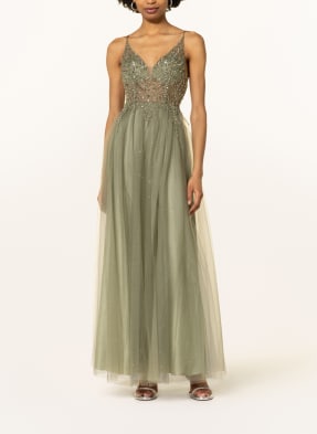 unique Abendkleid mit Schmucksteinen