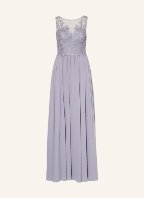 LAONA Evening dress with lace and decorative gems