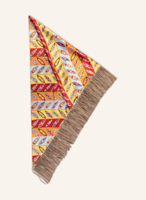 HERZEN'S ANGELEGENHEIT Triangular scarf made of silk