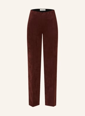 DRYKORN Wide leg trousers ALIVE in leather look