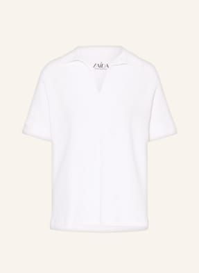 ZAÍDA Jersey-Poloshirt mit Schmucksteinen