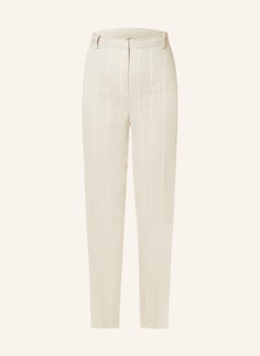 ANTONELLI firenze Linen pants with glitter thread