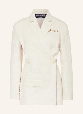 JACQUEMUS Blazer LA VESTE TIBAU BRODEE with linen